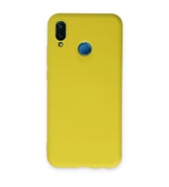 Huawei P20 Lite Kılıf Nano İçi Kadife Silikon - Sarı
