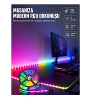 Mey İthalat® 5 Metre Kumandalı Su Geçirmez Şerit LED