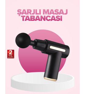 Profesyonel Masaj Tabancası 6 Kademeli Derin Kas Terapisi 4 Başlıklı Şarjlı Sessiz Motor