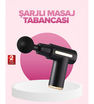 Profesyonel Masaj Tabancası 6 Kademeli Derin Kas Terapisi 4 Başlıklı Şarjlı Sessiz Motor