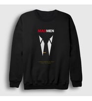 Presmono Unisex Siyah Things Change Dizi Mad Men Sweatshirt 477921tt