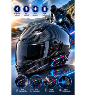 15-20 Saat Müzik Dinleme Süreli Kask İçi Bluetooth Kulaklık