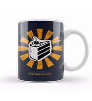 The Cake Is A Lie Retro Japanese Portal Kupa Bardak Porselen