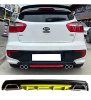 Kia Rio Hb Sarı Difüzör Çiftli Yuvarlak Egzoz Görünümlü D Tip Difizör