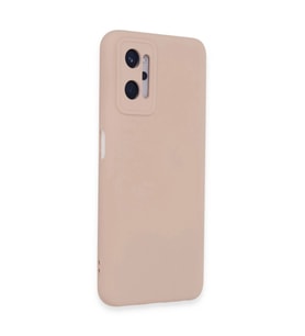 Realme 9i 4g Kılıf Nano İçi Kadife  - Pudra