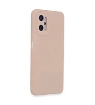 Realme 9i 4g Kılıf Nano İçi Kadife  - Pudra