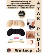 #AyakPad Konforlu Süngerli Yumuşak Koruyucu Ayakkabı Boşluk Doldurma Topuk Vurma Önleyici Pad 6 Mm