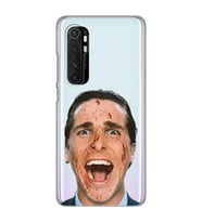 Xiaomi Mi Note 10 LITE Uyumlu American Psycho Tasarımlı Şeffaf Telefon Kılıfı
