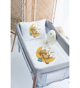 %100 Delux Pamuk Isme Özel 70x120 Park Yatak Nevresim Takımı