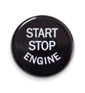 BMW 6 Serisi F13 Coupe 2012-2017 Start Stop Basma Düğme Kapağı Siyah