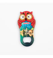 Avusturya Temalı Baykuş Magnet Kapak Açacak (Karışık)