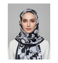Gül Desenli Pamuklu Şal 185x70