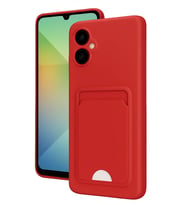 Galaxy A06 Kılıf Kelvin Kartvizitli Silikon - Kırmızı