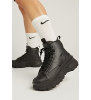 Nike Blazer Roam Mid Leather Womens Sneaker Hakiki Deri Bilekli Günlük Spor Ayakkabı Siyah