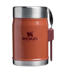 Stanley Klasik Paslanmaz Çelik Yemek Termosu Kaşıklı 0,40 LT - Hammertone Clay (Turuncu)