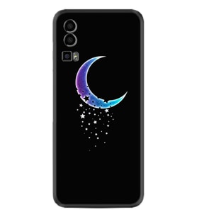 General Mobile GM 23 Kılıf Resimli Desenli Silikon Platinium Series Moon Star 1851
