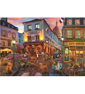 Anatolian 1000 Parça Cafe Montmartre Puzzle - David Maclean