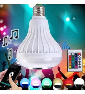 Hoparlör Ve Led Lamba Uzaktan Kumandalı Ampül