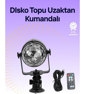 Taşınabilir Ve Dayanıklı Plastik Kristal Led Disko Işığı (Çok Renkli)
