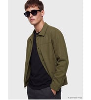 LCW Vision Yeşil Loose Fit Gömlek Yaka Erkek Ceket