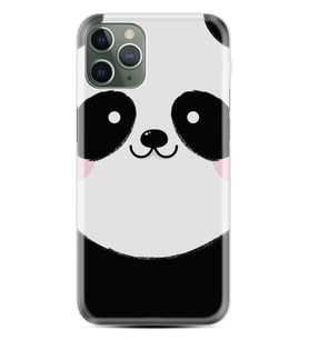 Apple iPhone 11 12 13 14 Pro Max Kılıf Desemli Silikon Sevimli Panda 1794