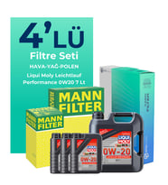 MANN Range Rover Sport 2.0 Benzinli Filtre Bakım Seti Liqui Moly Motor Yağlı (2017-2023) 4 Lü