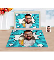 BK Gift Kişiye Özel Erkek Karikatürlü 1000 Parça Profesyonel Puzzle-51