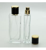20 ADET BOŞ CAM PARFÜM ŞİŞE, 50 ML, TOWER DİKDÖRTGEN MODEL, ŞEFFAF