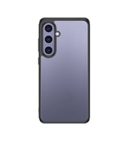 Galaxy S25 Kılıf Kamera Korumalı Şeffaf Arka Yüzey Zore New Roll Kapak (Siyah)