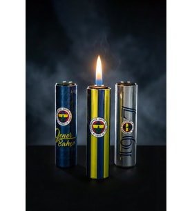 "DEKOMUS CEP DEFTERİ HEDİYELİ" LİSANSLI FENERBAHÇE "TEKLİ" METAL KILIF TAŞLI ÇAKMAK