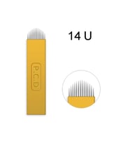 P.C.D 14 U BLADE GOLD MİCROBLADİNG İĞNESİ 100 ADET