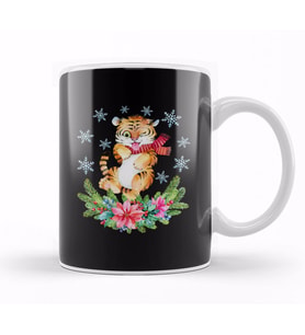 Yılbaşı Yeni Yıl Konseptli New Year 01 Kupa Bardak Porselen