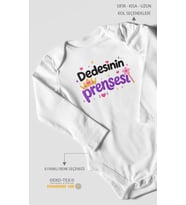 Dedesinin Prensesi Uzun Kollu Çıtçıtlı Bebek Body