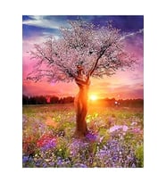 Doğa Ana Sticker(Çerçeveli) 40x50 Sayılarla Boyama Hobi Seti