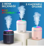 H2O LED Işıklı Mini Oda Hava Nemlendirici (5343)