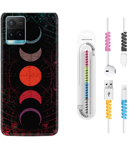 Vivo Y11S Y21S Y20 Y20S Y70 Kılıf Kablo Koruma Spiral Silikon Epiclys 1645