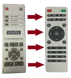 SpeedUF Vestel Slim Towers-10 Ses Sistemi Kumandası