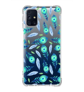 PrintiFy Samsung Galaxy M31s Uyumlu Nazar Boncuğu 3 Baskılı Şeffaf Köşe Korumalı Antişok Kılıf