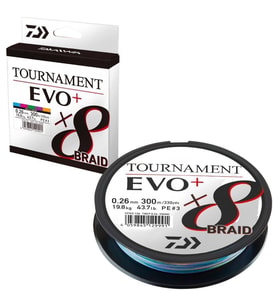 Daiwa Tournament EVO+ 8B Multicolor İp Misina (300m) 0,20 mm.