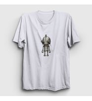 Presmono Unisex Beyaz Josef Oyun Machinarium T-Shirt 509807tt (Beyaz)