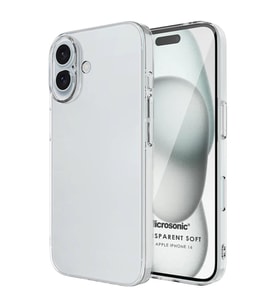 Microsonic Apple iPhone 16 Kılıf Transparent Soft Şeffaf (Renksiz)