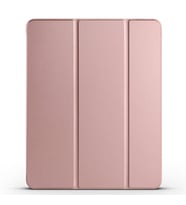 Apple iPad Air 11 2025 M3 Uyumlu Zore Smart Cover Kalem Bölmeli Standlı 1-1 Kılıf (Rose Gold Altın)