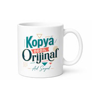 İsme Özel Kopya Değil Orijinal Yazılı Kupa Bardak Hediye