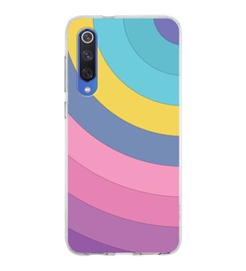 Xiaomi Mi 9 Se Uyumlu Kapak Renk Cümbüşü Tasarımlı Şeffaf Silikon Kılıf