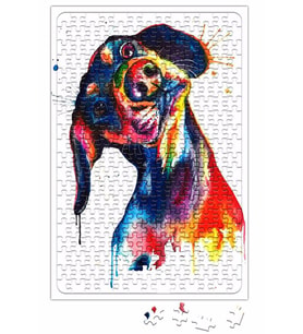 Dog Dog Köpek Pug Puzzle 240 Parça Yapboz