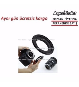 Sony için 58mm ters makro adaptörü