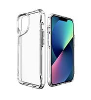 Coverzone iPhone 13 ile uyumlu K?l?f ClearSafeguard T-Max Silikon Kapak ?effaf