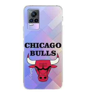 Vivo Y73 Uyumlu Kamera Korumalı Kapak Chicago Bulls Tasarımlı Şeffaf Silikon Kılıf