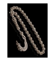 Sertifikalı Gümüş Tespih 7,5mm 44Gr Küre Kesim (Çok Renkli)