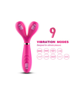 PRIME TOYS Y-Wand Şarjlı Güçlü Titreşimli Bükülebilir G Nokta ve Klitoris Uyarıcı Masaj Vibratör